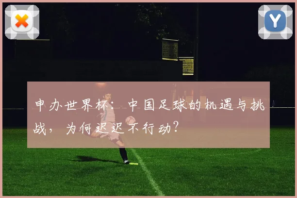 申办世界杯:中国足球的机遇与挑战,为何迟迟不行动?